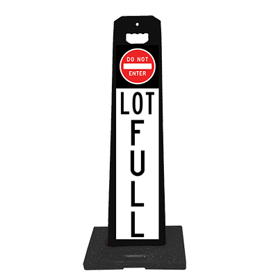 Vertical Panel 45 Parking Lot Sign (LOT FULL)